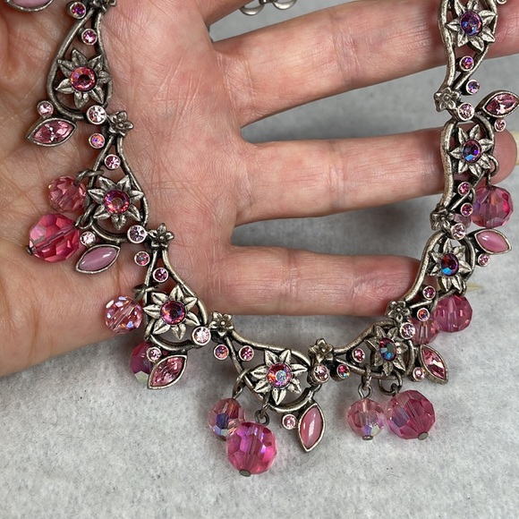 Victorian Style Necklace Austrian Crystals - Picture 7 of 7